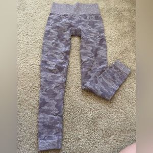 Gymshark purple camo leggings